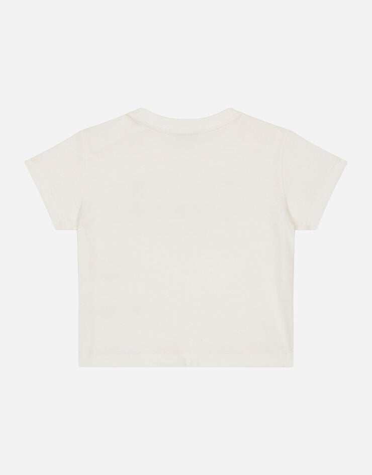 Dolce & Gabbana Camiseta de punto con logotipo Dolce&Gabbana Blanco L1JTEYG7NXH