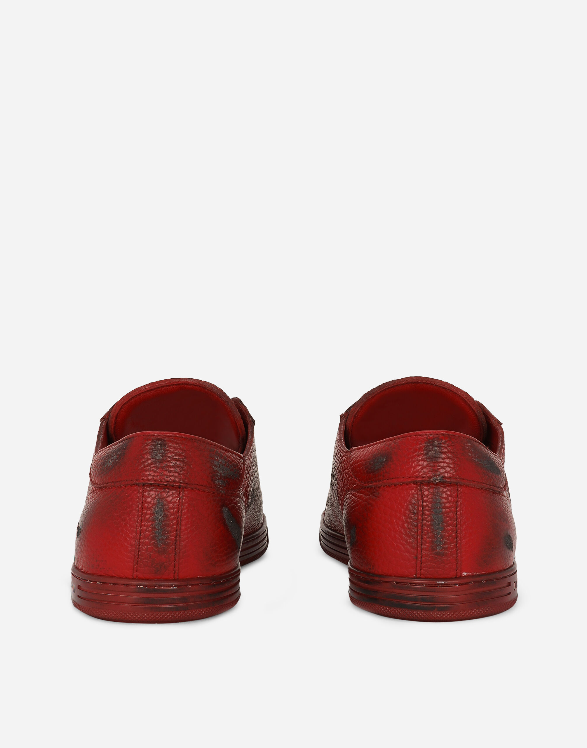 Saint Tropez deerskin sneakers in Red for | Dolce&Gabbana® US