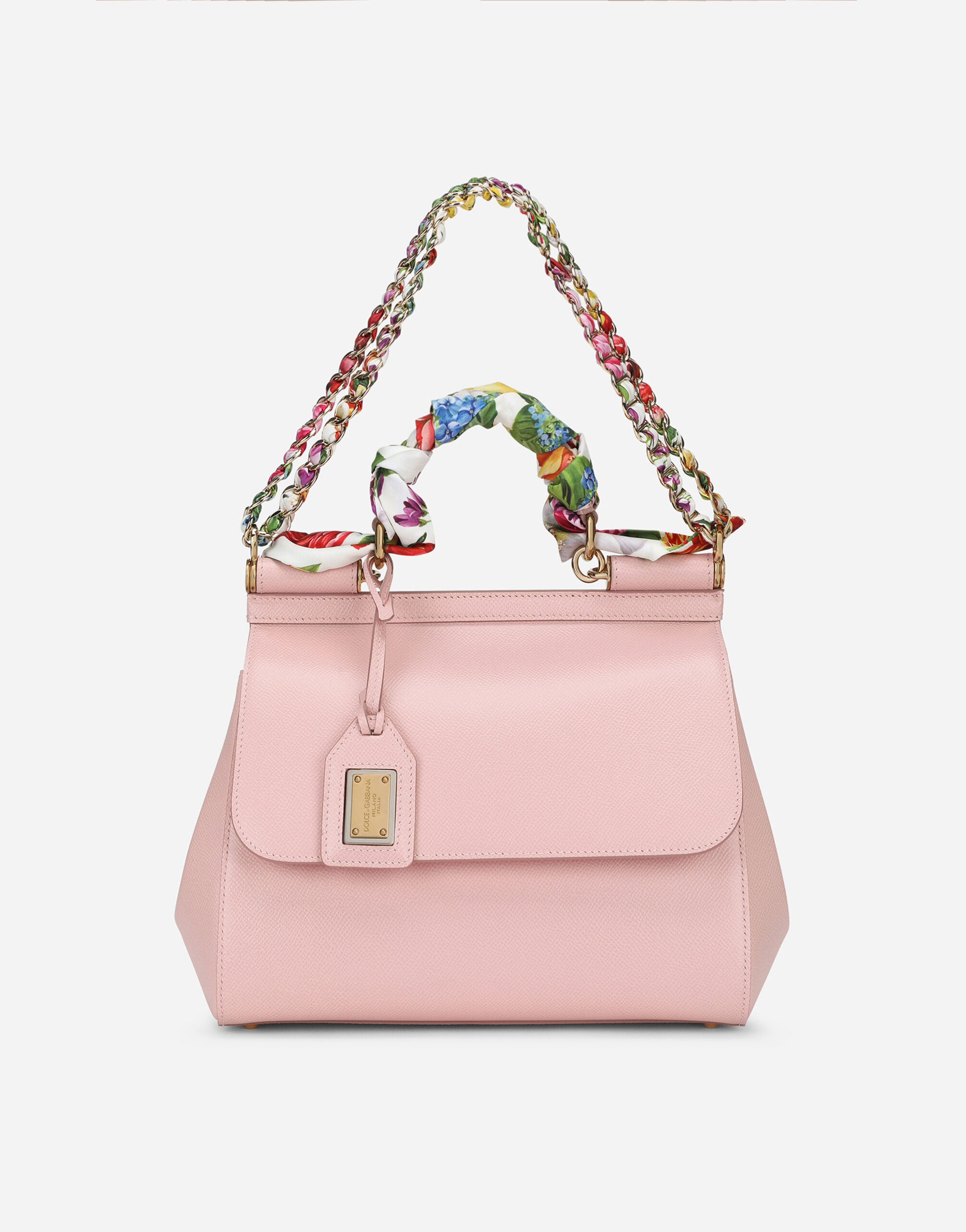 Large Sicily handbag in Pink for Dolce Gabbana US