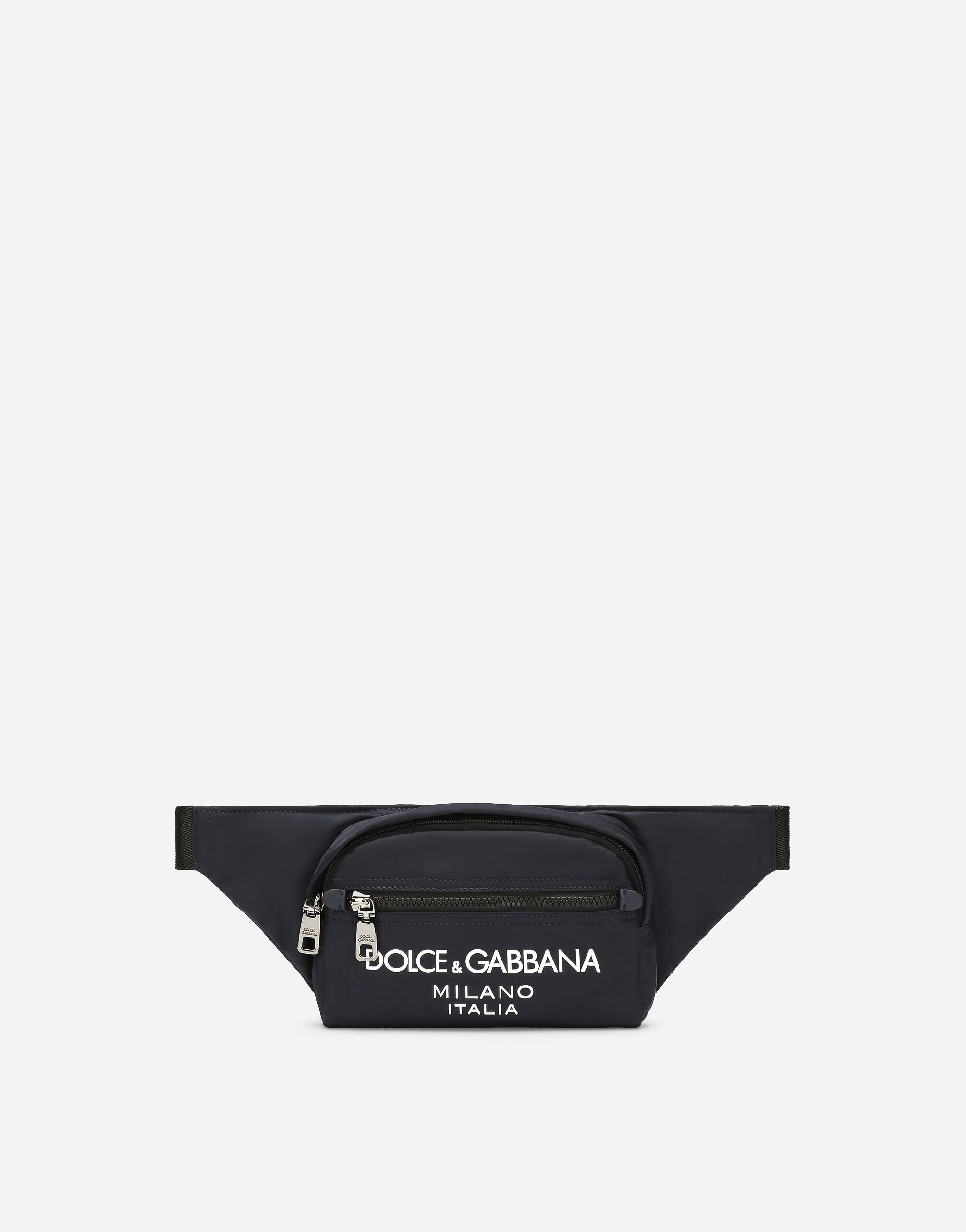 Dolce & Gabbana Riñonera pequeña de nailon Imprima BM2274AO667