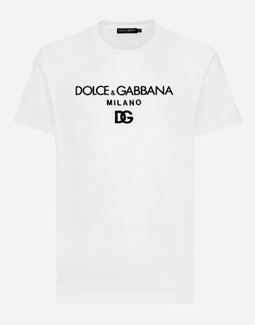 Dolce & Gabbana Tシャツ コットン DGエンブロイダリー ブラック G5JG4TFU5U8