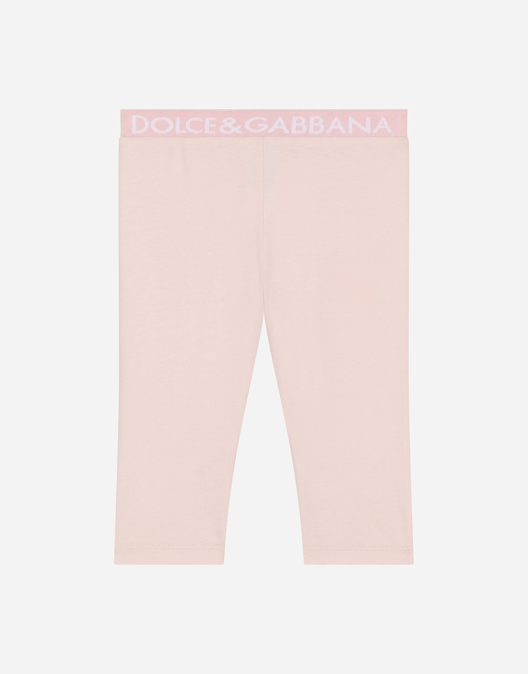 Dolce & Gabbana Leggings de punto con banda elástica Imprima L23Q30FI5JU