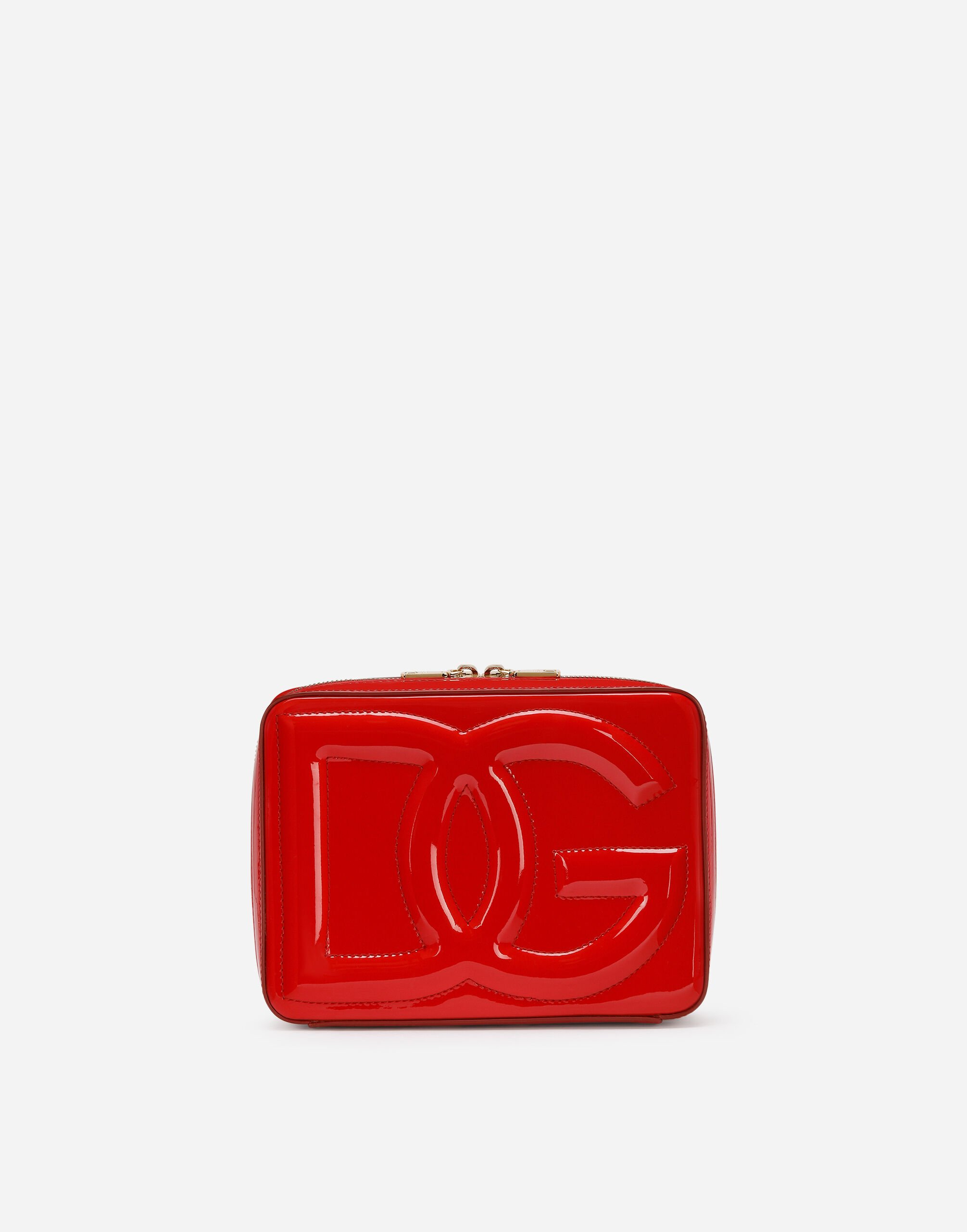 ${brand} Medium patent leather DG Logo Bag camera bag ${colorDescription} ${masterID}