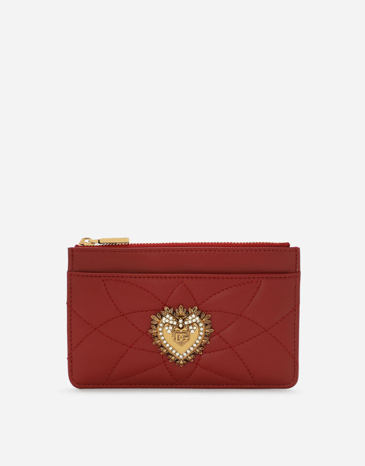 Dolce & Gabbana Medium Devotion card holder Rouge BI1261AV967