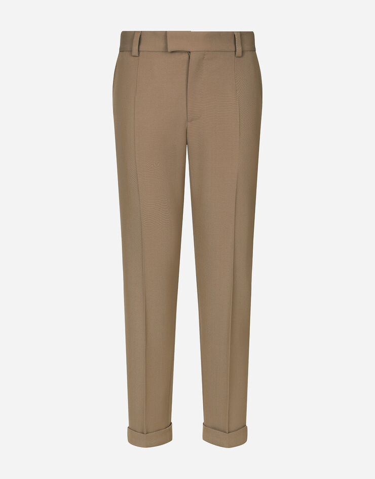 Dolce & Gabbana Pantalone sartoriale in gabardine Grigio GP09TTFURNV