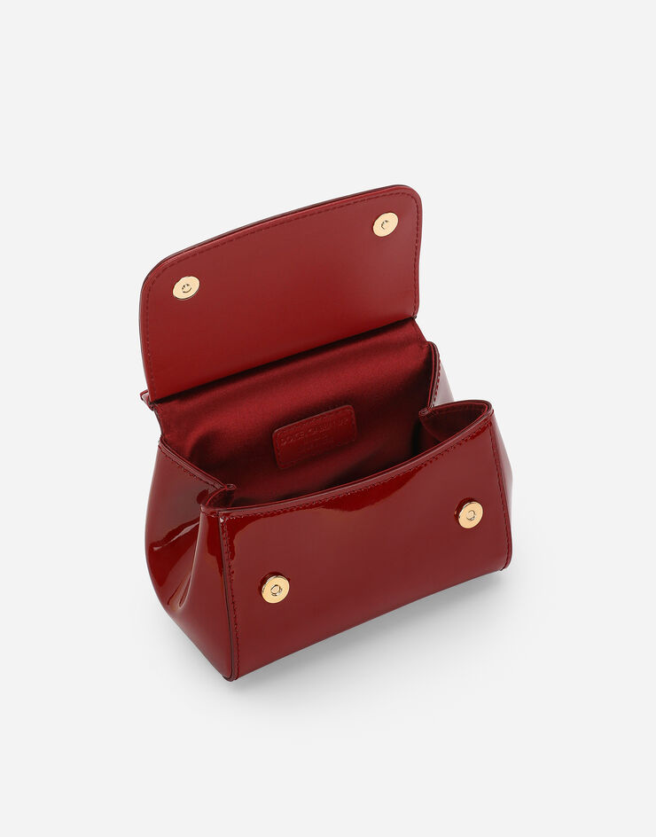 Dolce & Gabbana Borsa Sicily in vernice Bordeaux EB0003A1067