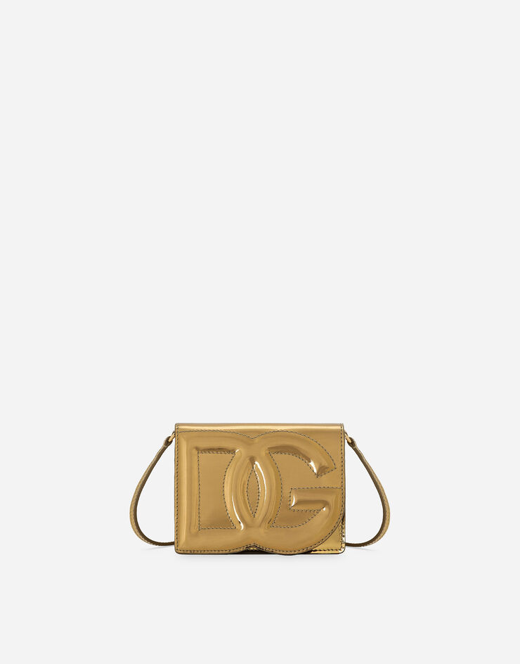 Dolce&Gabbana Sac à bandoulière DG Logo Bag petit format Doré BB7543AY828