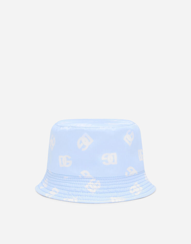 Dolce & Gabbana Nylon bucket hat with all-over logo print Multicolor LN4H42ISMII