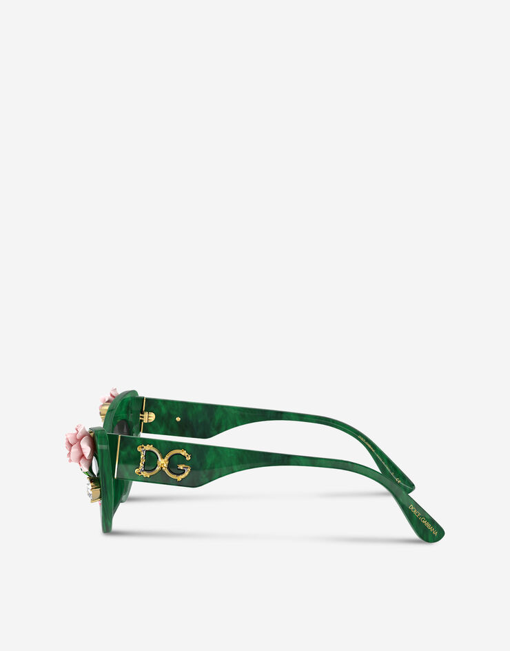 Dolce & Gabbana Tropical rose sunglasses 绿色 VG436BVP08G