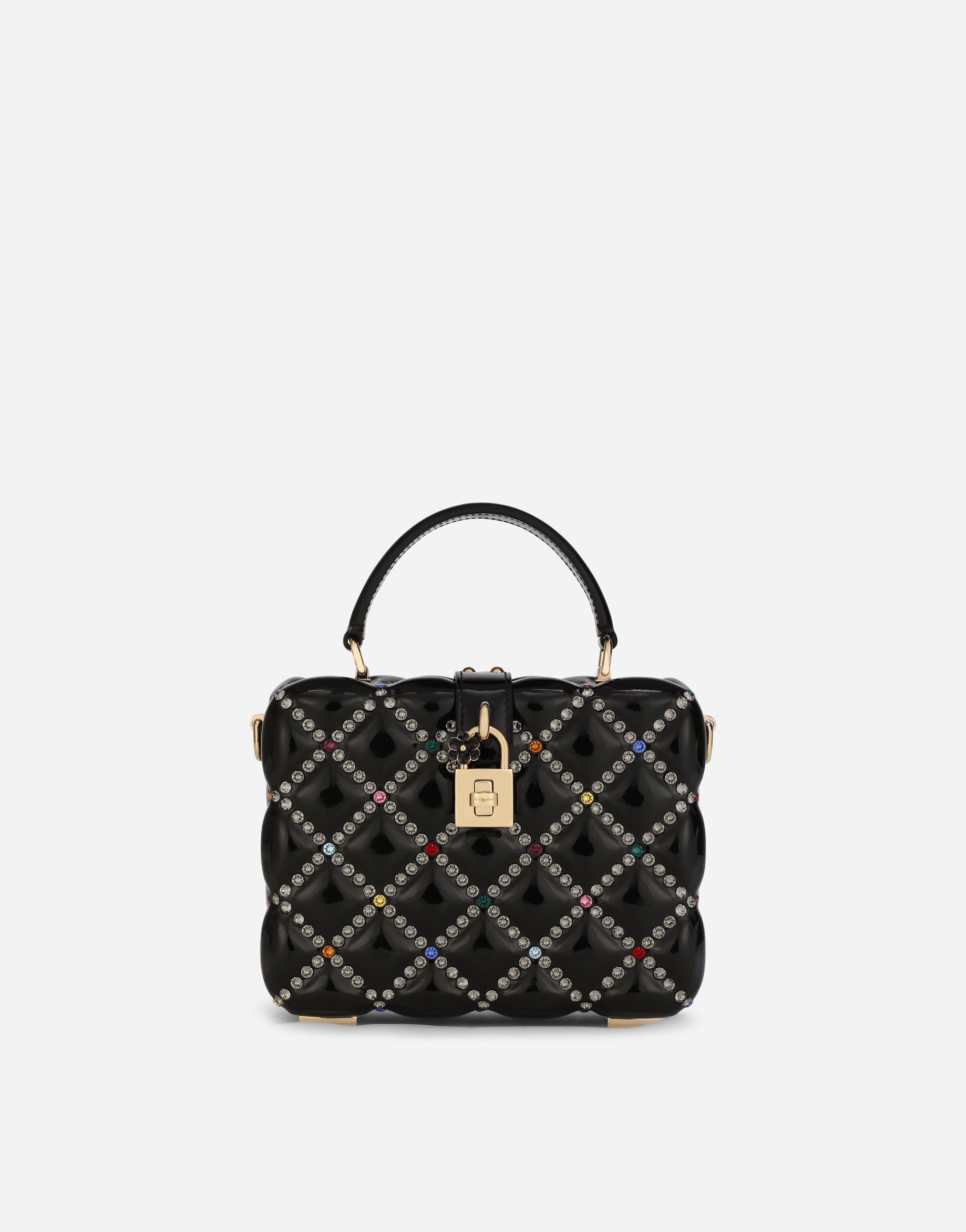 Dolce & Gabbana Resin Dolce Box bag with rhinestones Print BB5970AT878