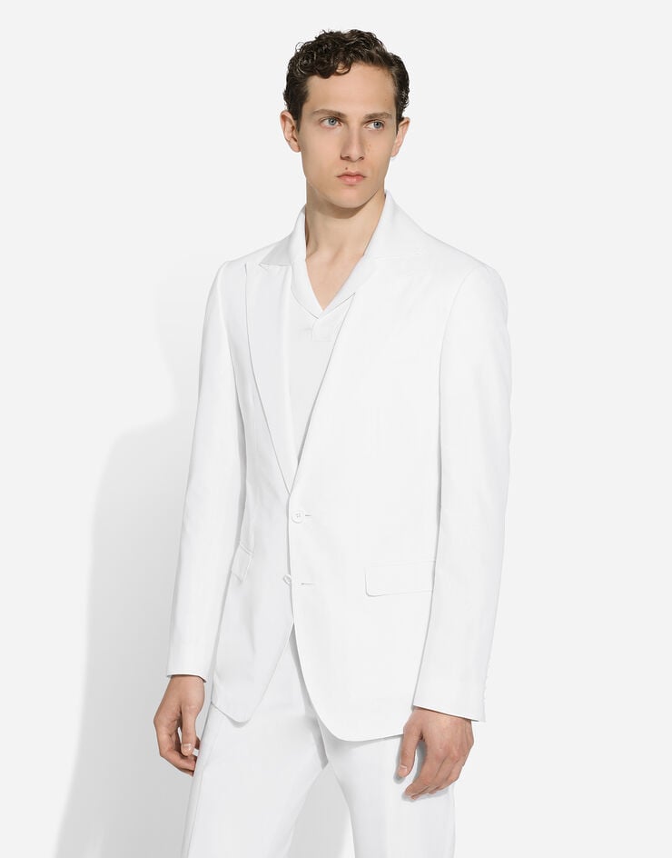Dolce & Gabbana بدلة بقصة تاورمينا وصف أزرار مفرد أبيض GKAHMTFUTBT
