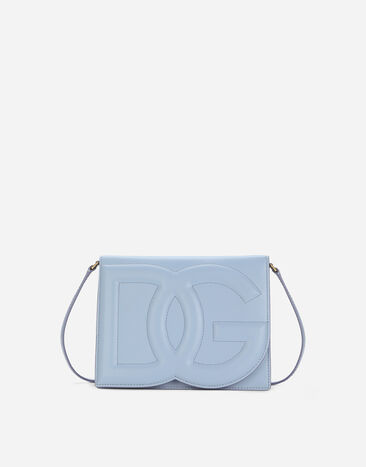 Dolce & Gabbana Sac à bandoulière DG Logo bag Bleu Clair BB7287AW576