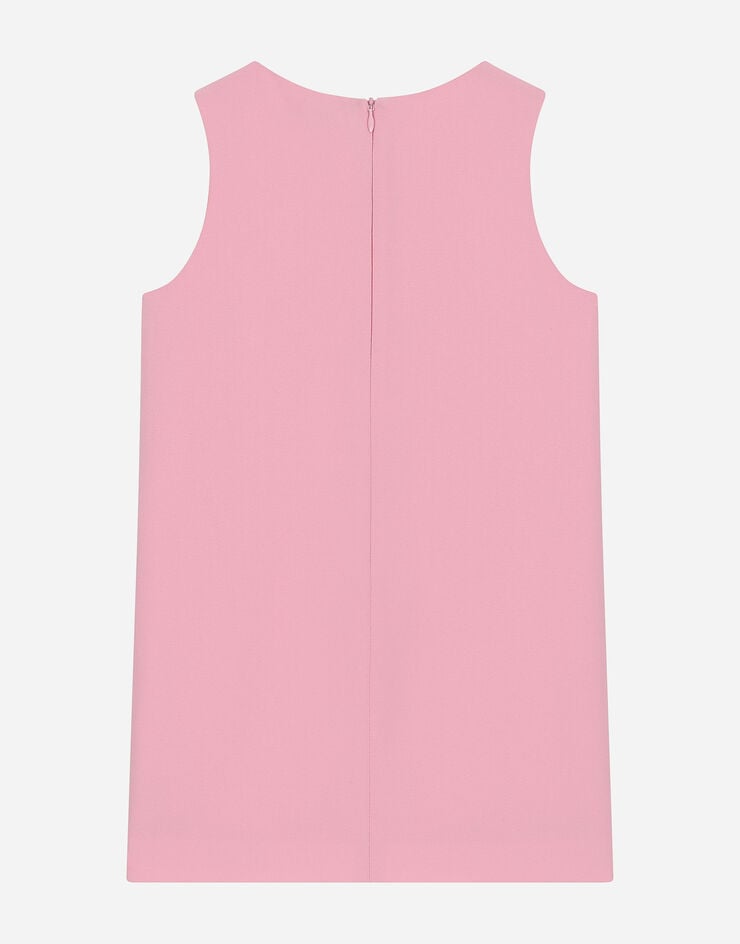 Dolce & Gabbana Мини-платье А-силуэта из кади розовый L53DF1G7M4Q