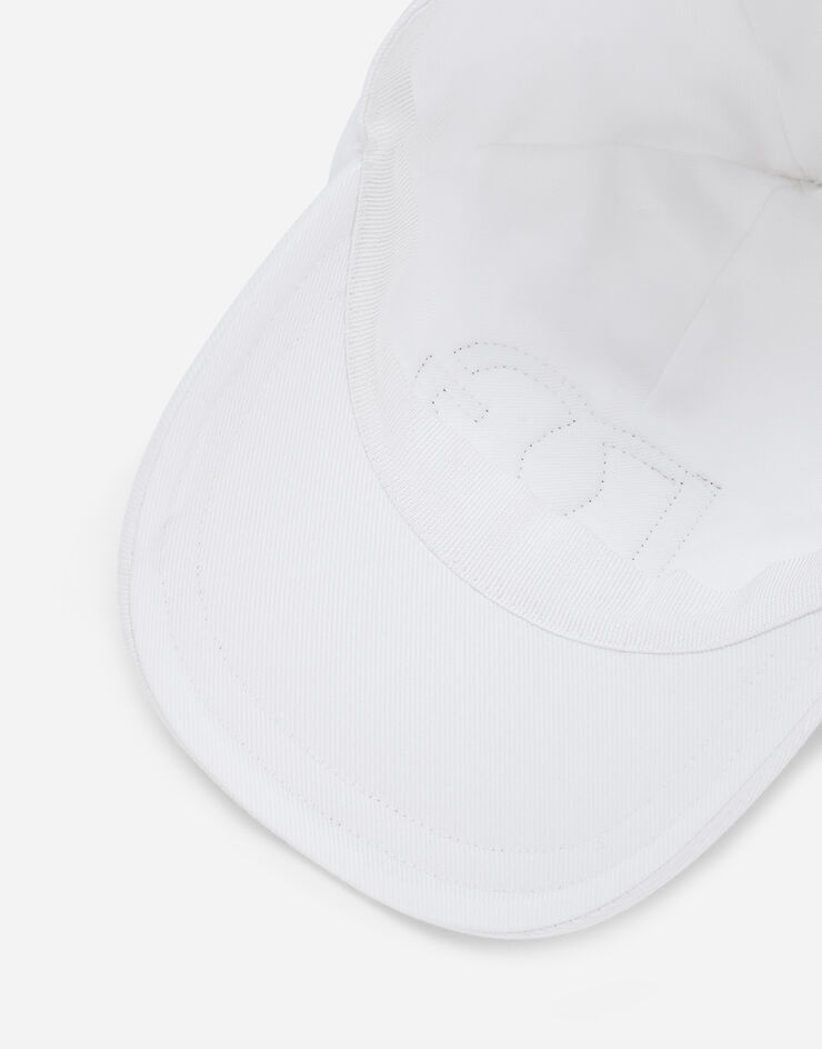 Dolce & Gabbana Baseball cap with DG logo patch White LB4H80G7D9B