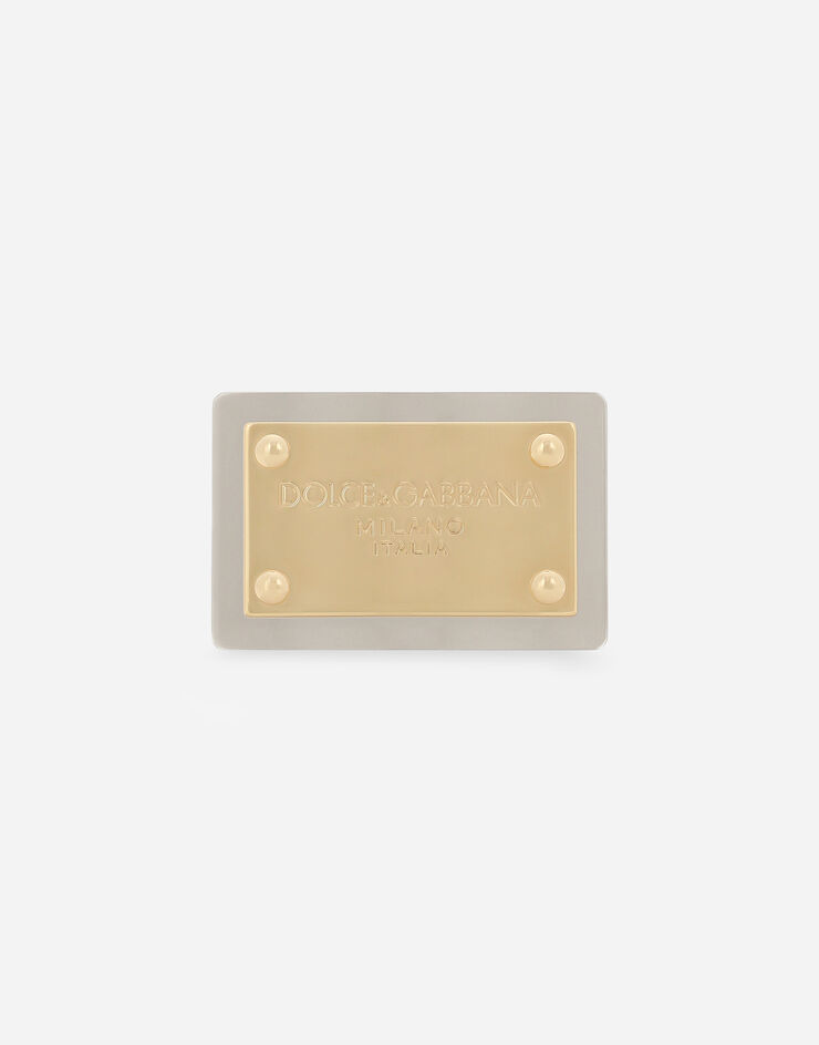 Dolce & Gabbana Hebilla tipo placa de metal Plateado BC4806AO730
