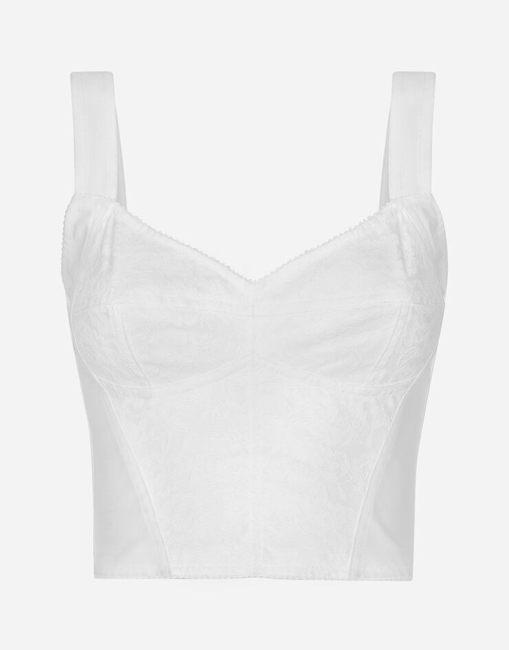 Womens Tops, Corset Top, Bustier Top, White Bustier Top, White
