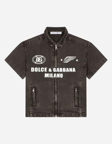 Dolce & Gabbana Dolce&Gabbana 프린트 캔버스 셔츠 인쇄 L44S10FI5JO