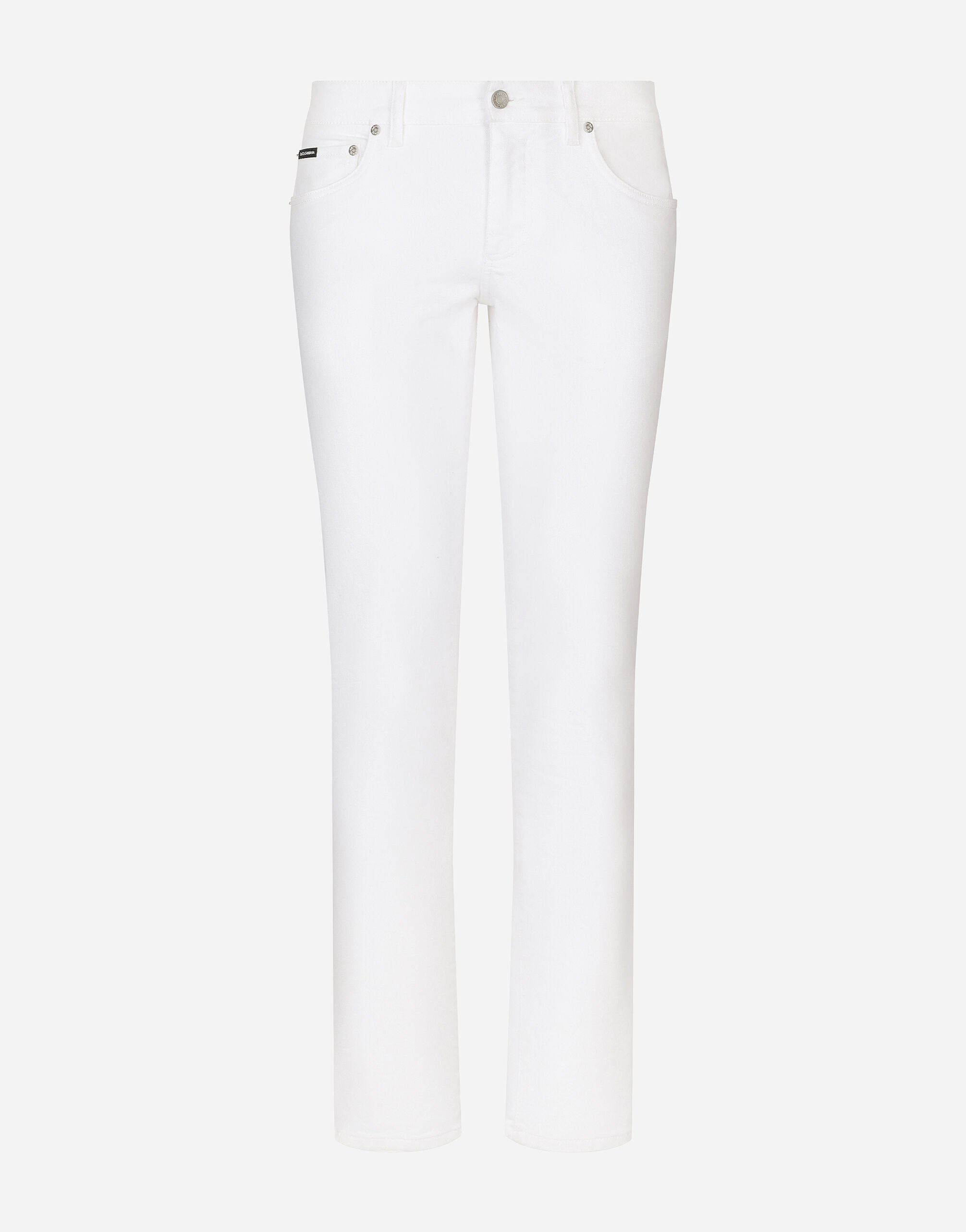 Dolce & Gabbana جينز سكيني مرن أبيض متعدد الألوان G9NL5DG8GW9