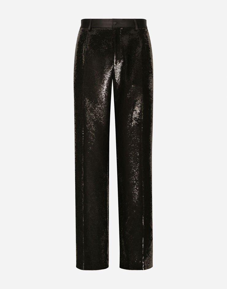 Sequin Pants for Men - Black