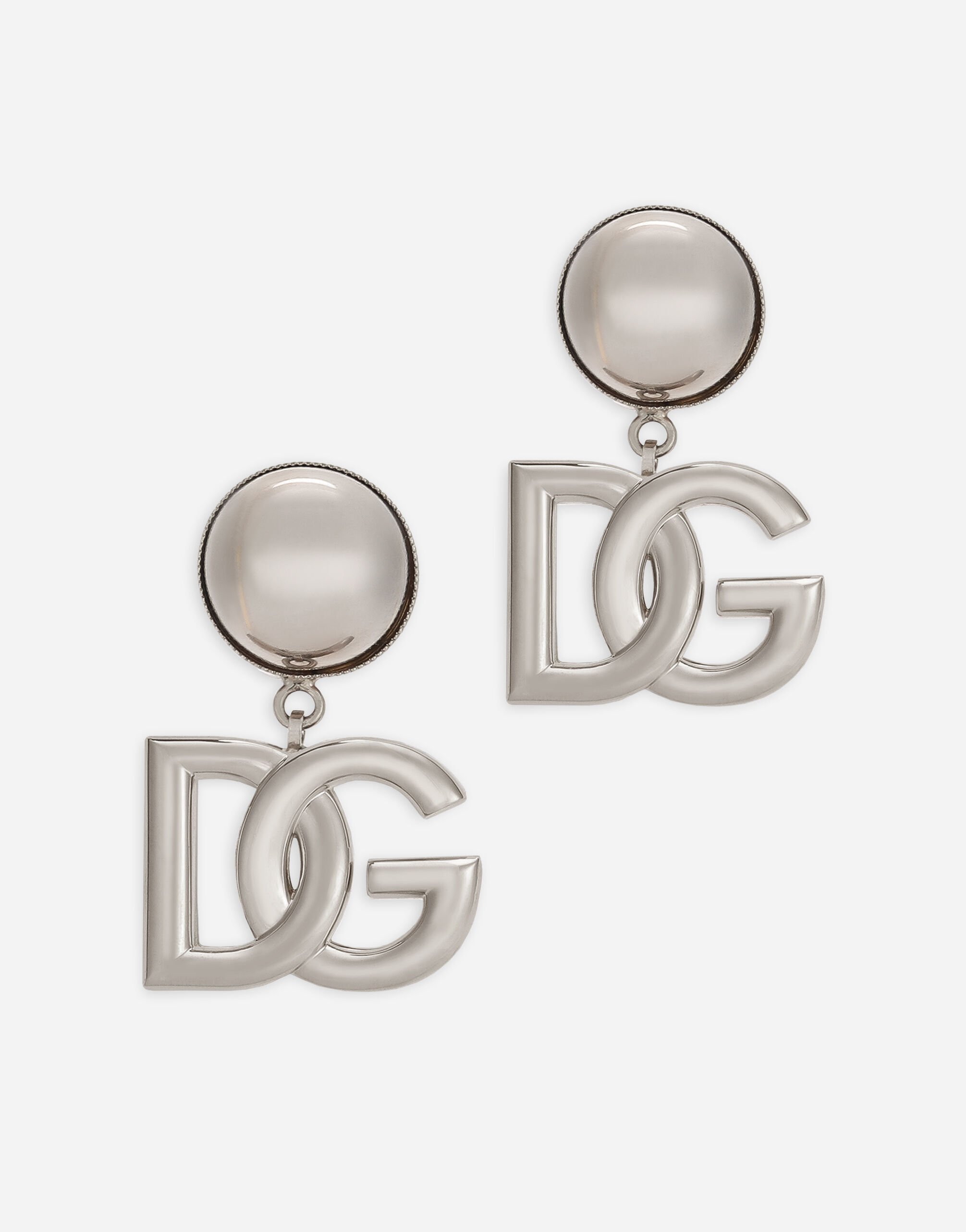 ${brand} KIM DOLCE&GABBANA Clip-on earrings with DG logo ${colorDescription} ${masterID}