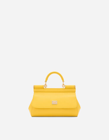 Dolce & Gabbana Маленькая сумка Sicily с короткой ручкой желтый BB7116A1001