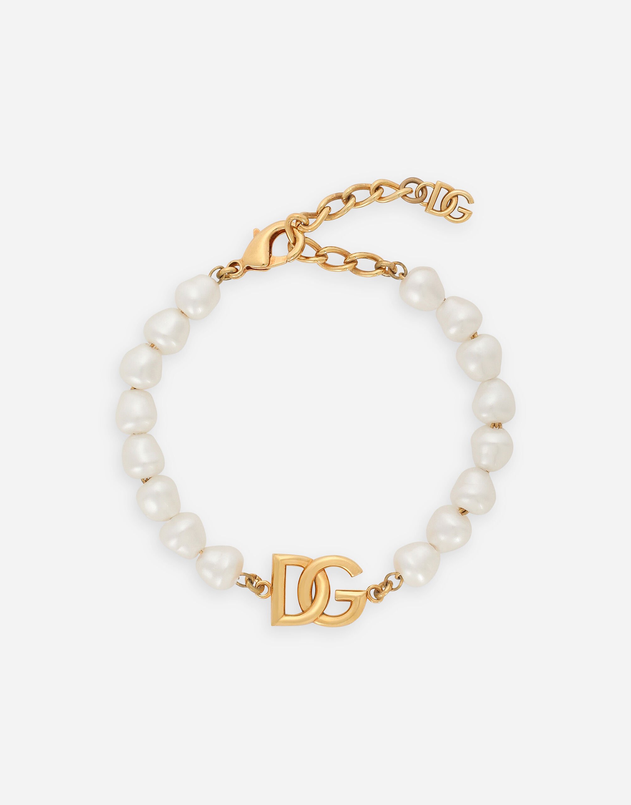 ${brand} Link bracelet with pearls and DG logo ${colorDescription} ${masterID}