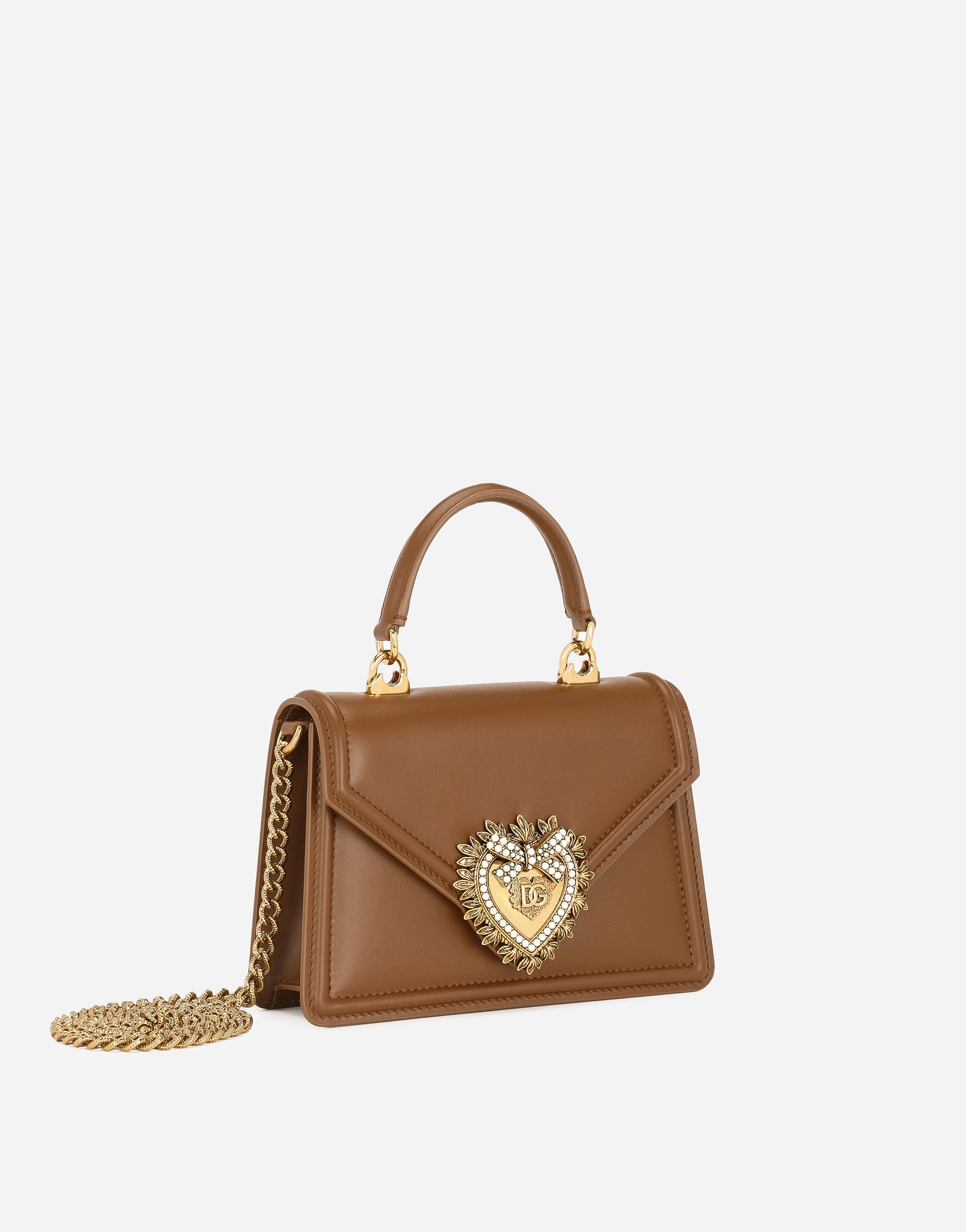 Small Devotion top-handle bag in Beige for Women | Dolce&Gabbana®
