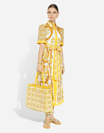 Dolce & Gabbana حقيبة تسوق كبيرة أصفر BB2274AP026