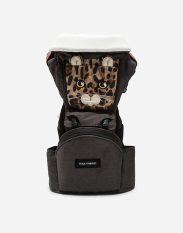 Dolce & Gabbana Mochila portabebés de leopardo Imprima LNJA88G7NVE