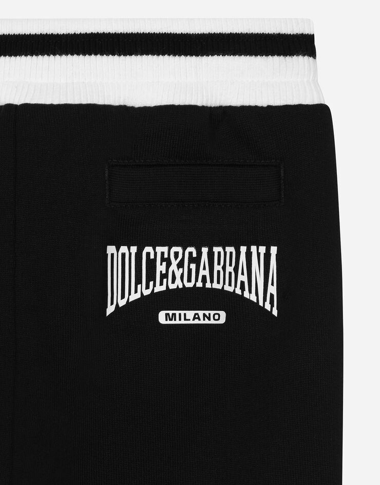 Dolce & Gabbana Jogginghose aus Jersey mit Dolce&Gabbana-Logo Schwarz L1JPIGG7N4M