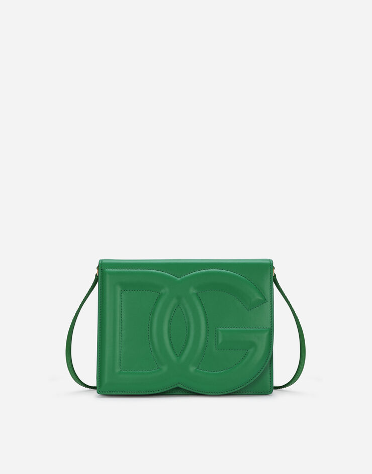 Calfskin DG logo crossbody bag in Green for | Dolce&Gabbana® US