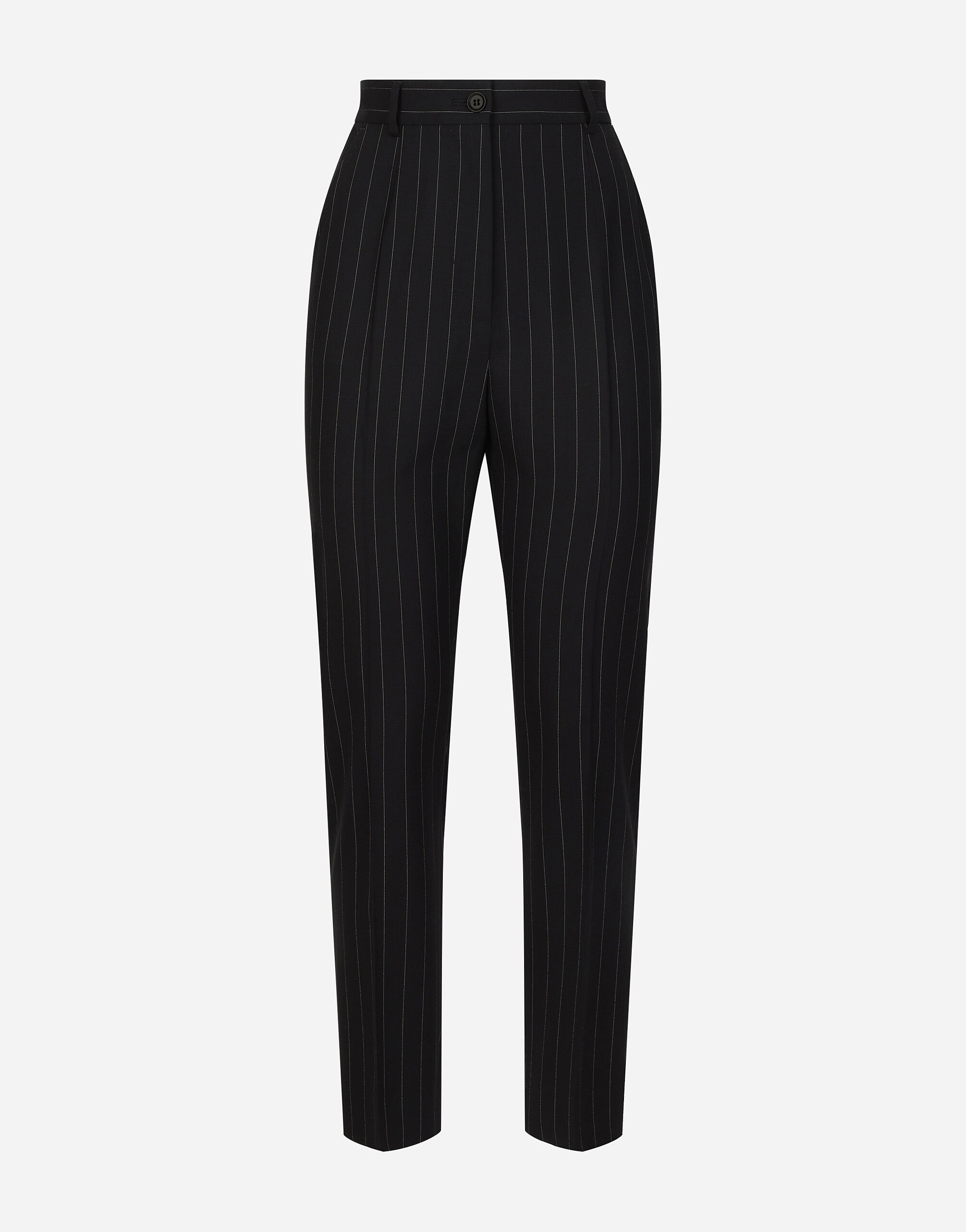 ${brand} Pantalon couture en laine à rayures tennis ${colorDescription} ${masterID}