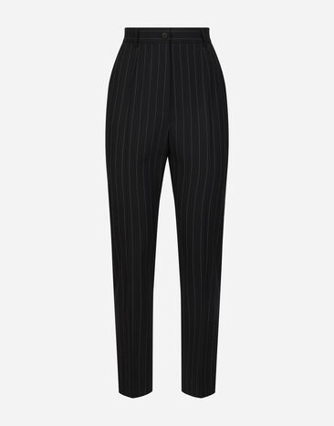 ${brand} Tailored pinstripe wool pants ${colorDescription} ${masterID}