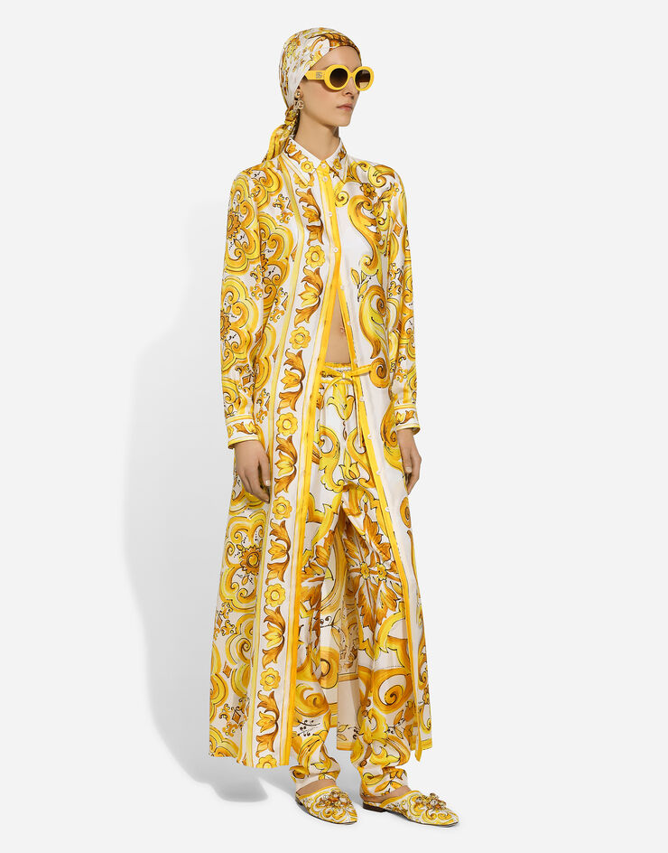 Dolce & Gabbana Silk twill pants Print FTC4TTHI1TK