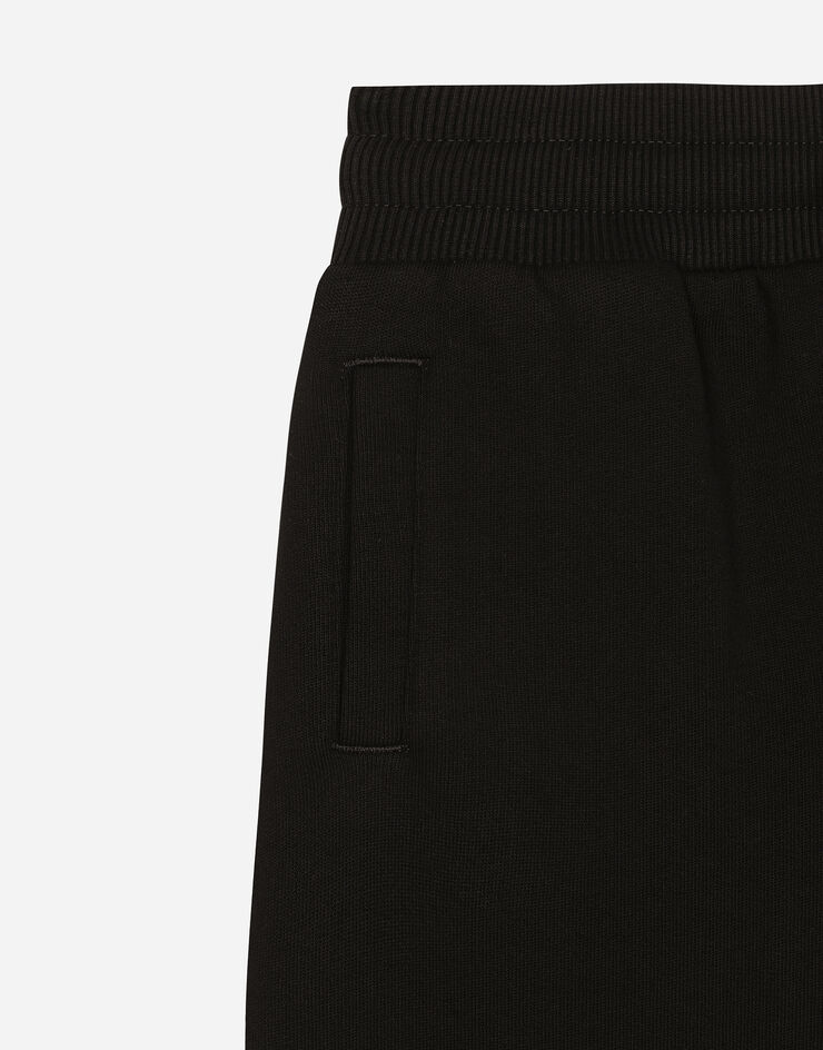 Dolce & Gabbana Pantalón de chándal de punto con logotipo DG Negro L4JPT0G7N4O