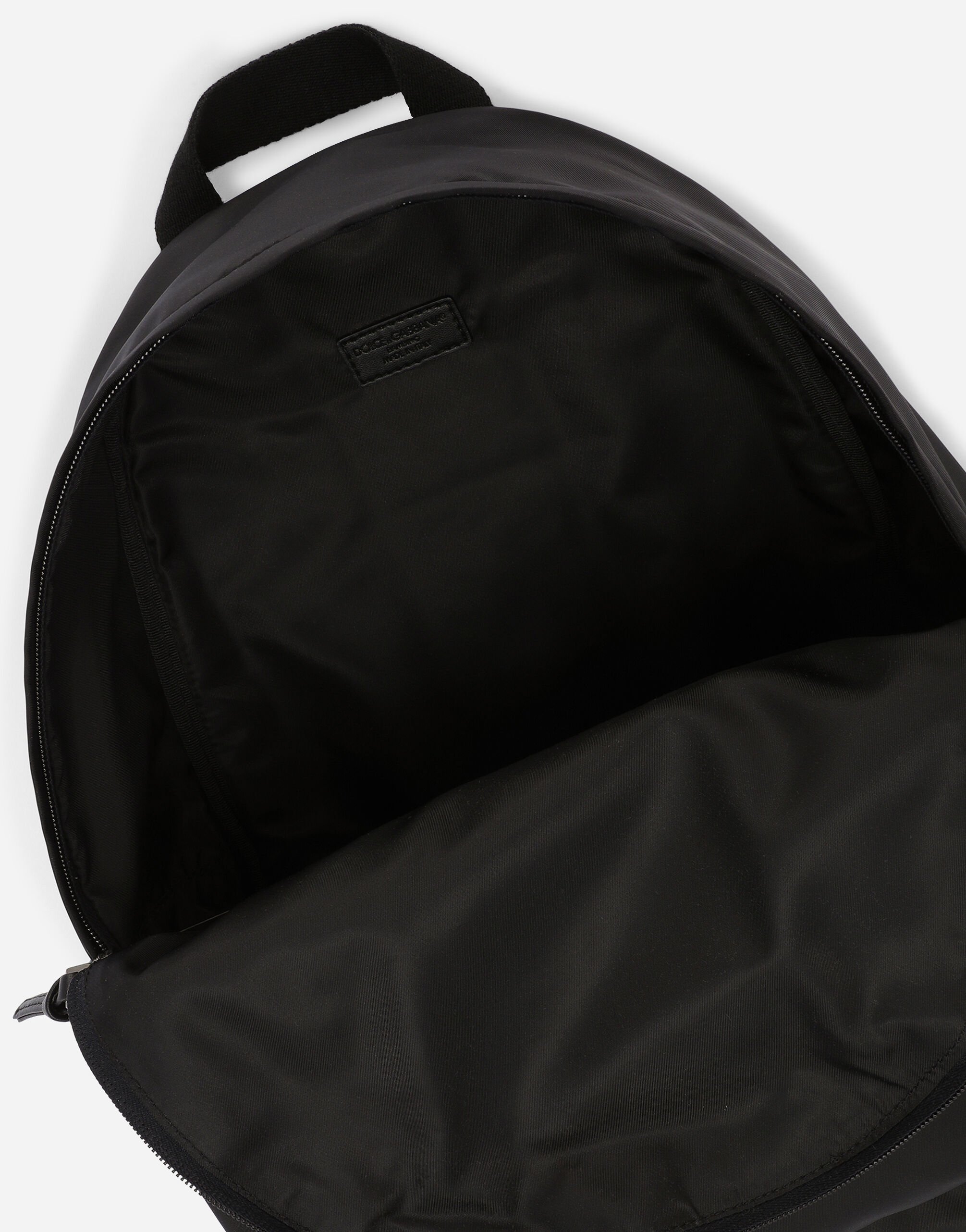 Nylon backpack with Dolce&Gabbana Milano print