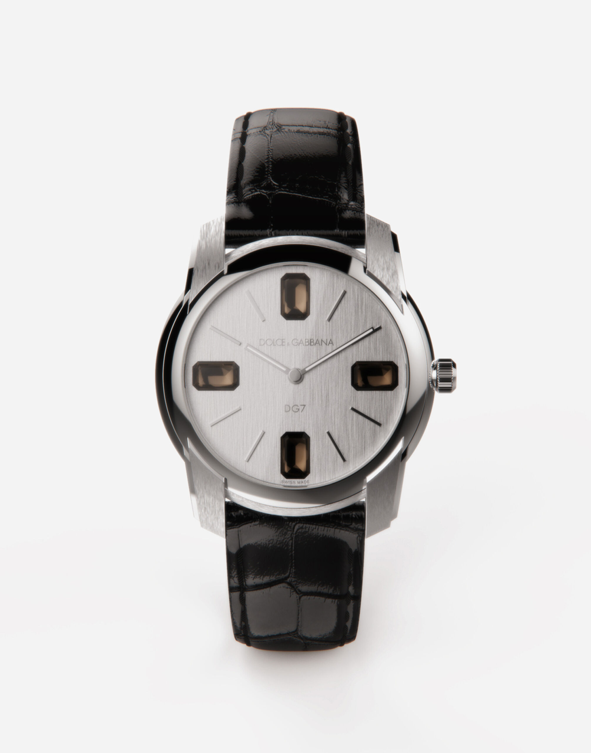 Dolce & Gabbana ساعة من الفولاذ مرصعة بالكوارتز الدخاني ذهبي WRLK1GWJAS1