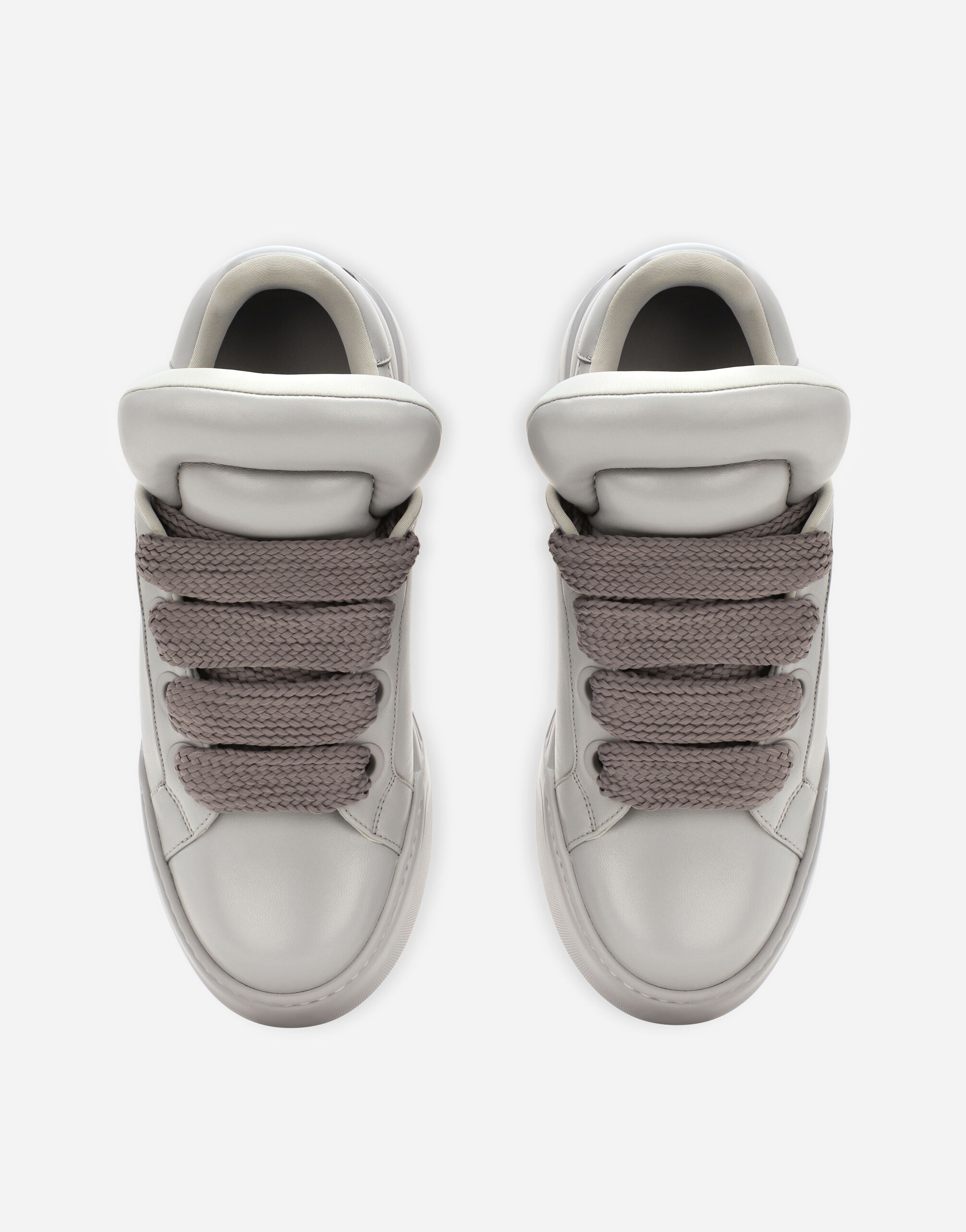 Nappa leather Mega Skate sneakers in Grey for | Dolce&Gabbana® US