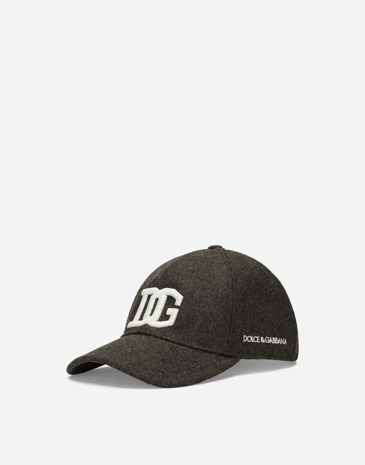 Dolce & Gabbana Gorra de béisbol de algodón con DG bordado Multicolor GH590ZFU2SL