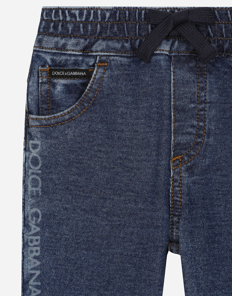 Dolce & Gabbana Jean 5 poches en denim avec logo Dolce&Gabbana Multicolore L1JPJQLDC78