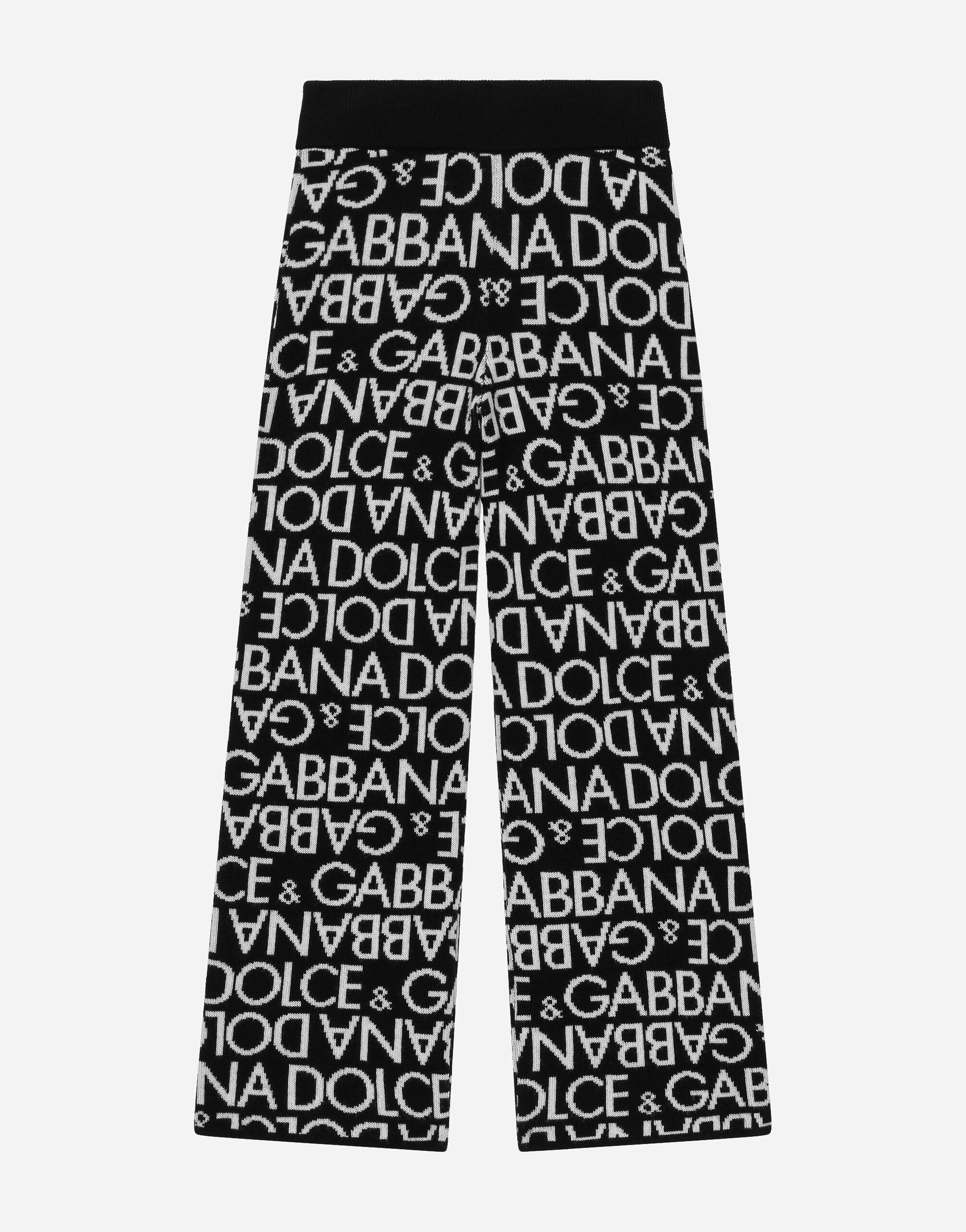 ${brand} Knit pants with all-over jacquard logo ${colorDescription} ${masterID}