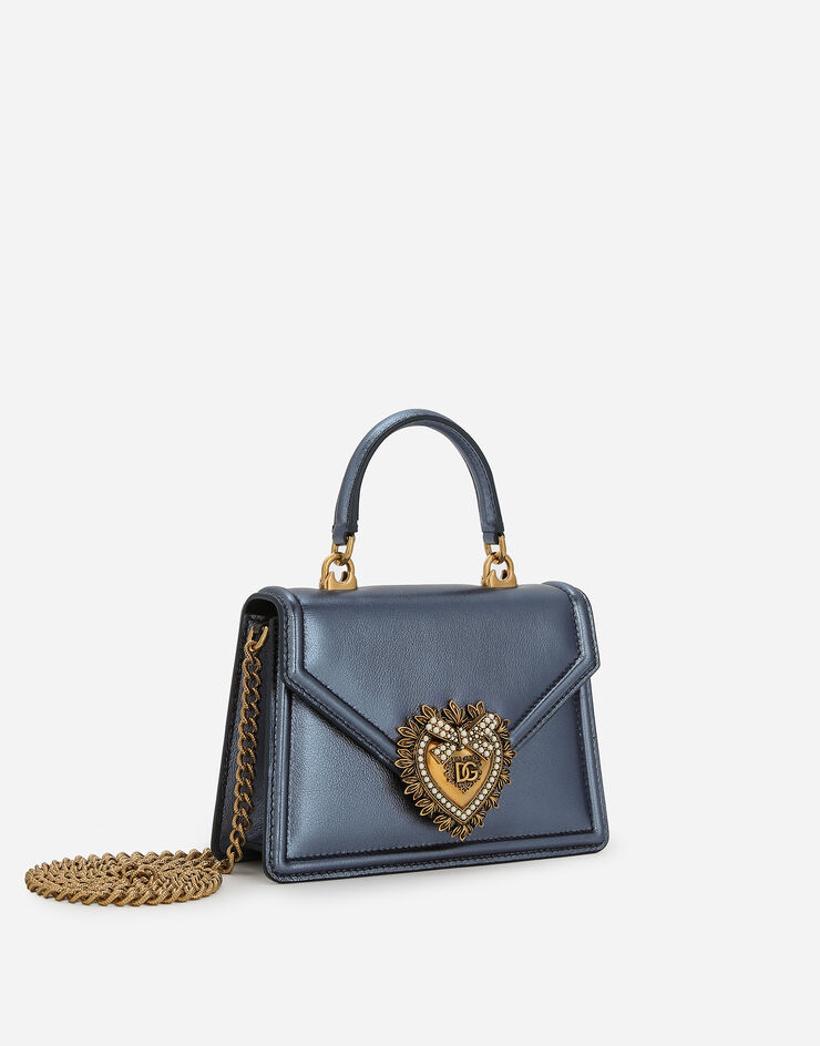 Dolce & Gabbana Sac à anse supérieure Devotion petit format Bleu BB6711AY812