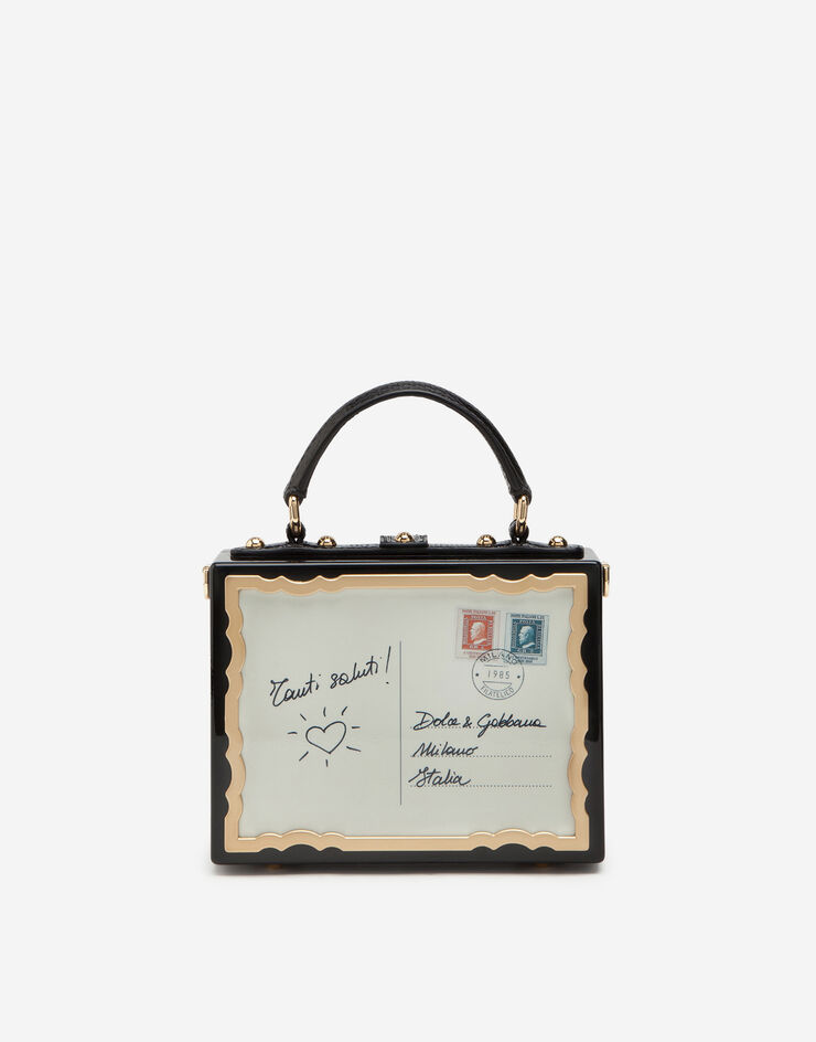 Dolce & Gabbana DOLCE BOX 明信片图案漆面木质手袋 多色 BB5970AM052
