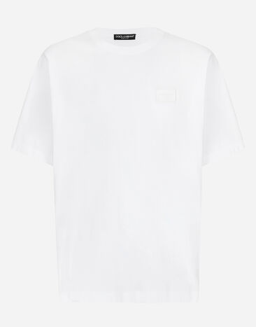 ${brand} Cotton T-shirt with branded tag ${colorDescription} ${masterID}