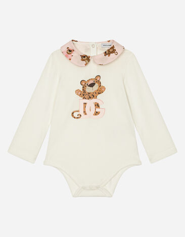 Dolce & Gabbana Langarm-Body Print Baby Leo Mehrfarbig DK0065AC513