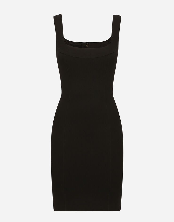 Dolce & Gabbana Короткое платье-футляр из джерси черный F6DEDTFUGKF