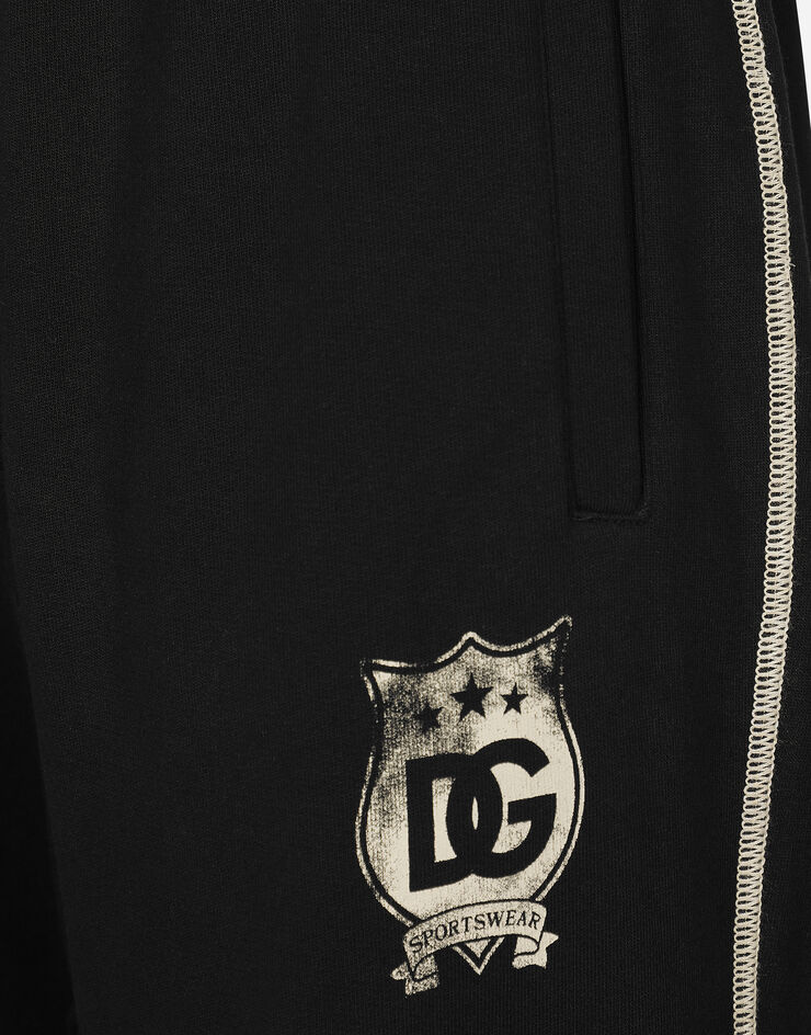 Dolce & Gabbana Pantalon de jogging avec logo DG héraldique Noir GV3CXTG7NQD