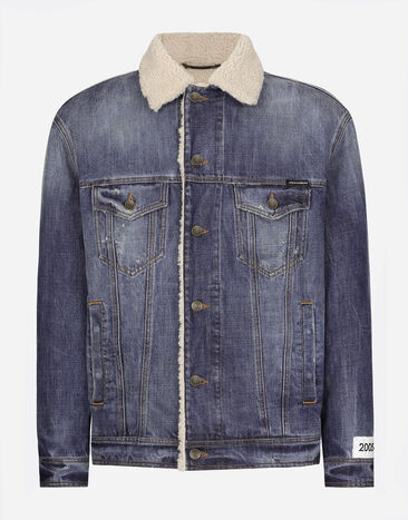 ${brand} Denim and shearling jacket ${colorDescription} ${masterID}