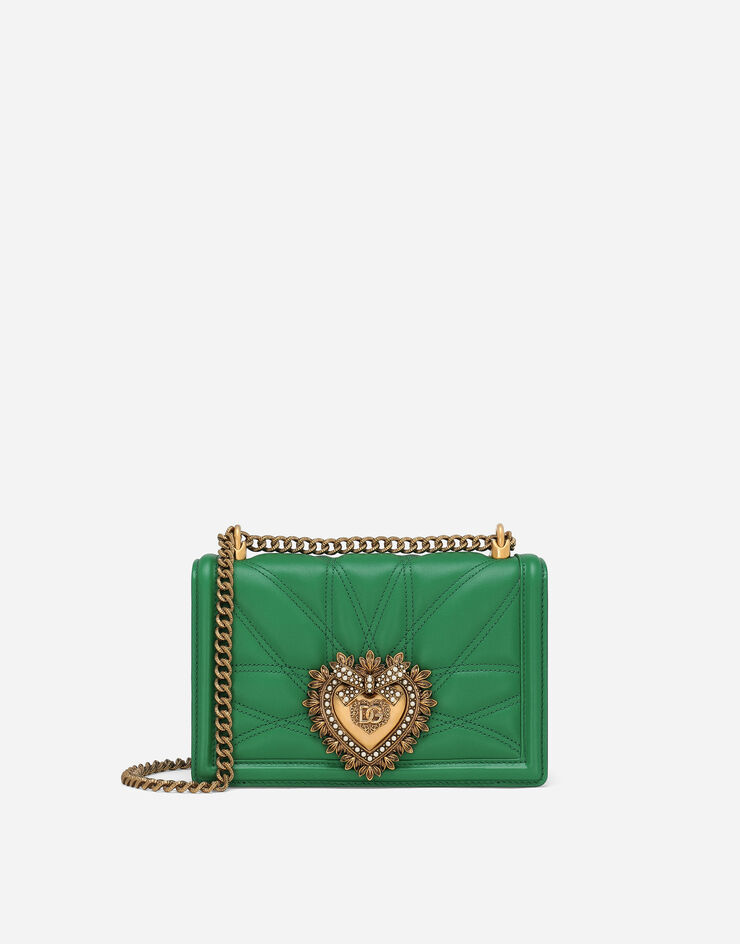 Medium Devotion shoulder bag in Green for | Dolce&Gabbana® US