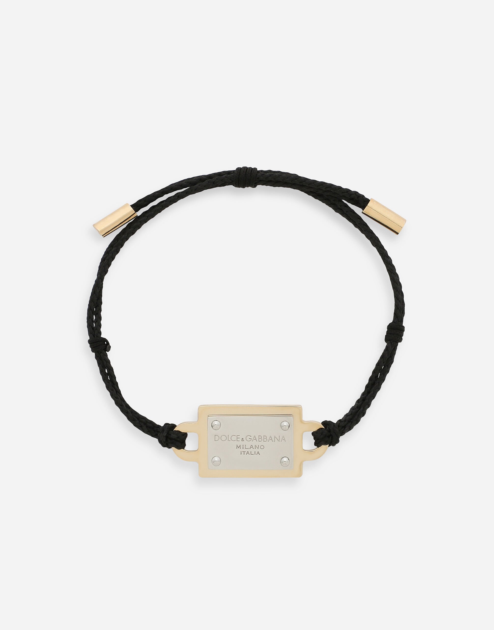 ${brand} Pulsera de cuerda con placa Dolce&Gabbana ${colorDescription} ${masterID}